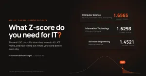 What Z-score do you need for IT? 2025/26 cut-offs for Computer Science at UCSC (1.6565), IT at Moratuwa (1.6293) and Software Engineering at Kelaniya (1.4521)